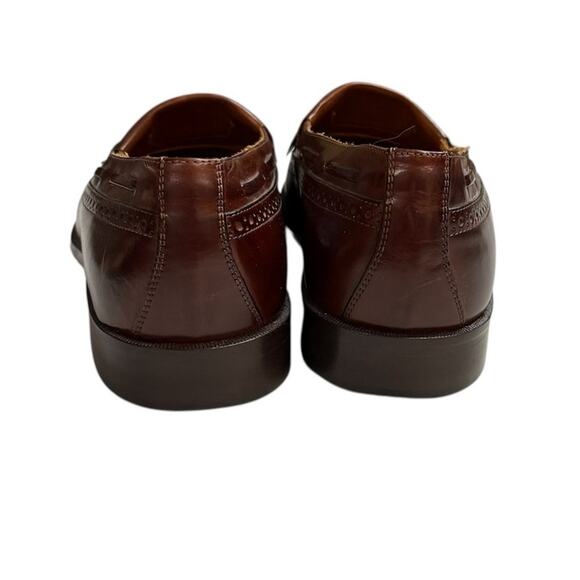 Johnston & Murphy Cellini Mens Tassel Dress Loafers  Size 10.5M in Brown - Picture 4 of 8